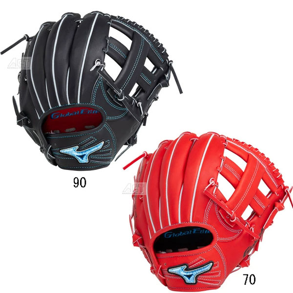 ミズノ グローバルエリート 軟式 ダイバーシティブルー 右投げ 内野手