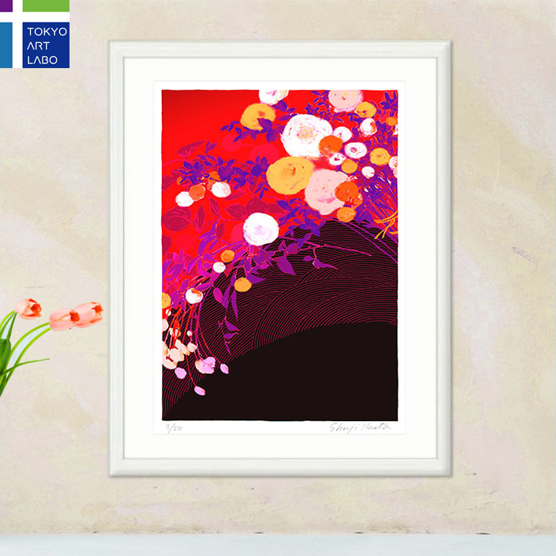 楽天市場】絵画 風水 インテリア 額入り Bouquet de fleurs「花束