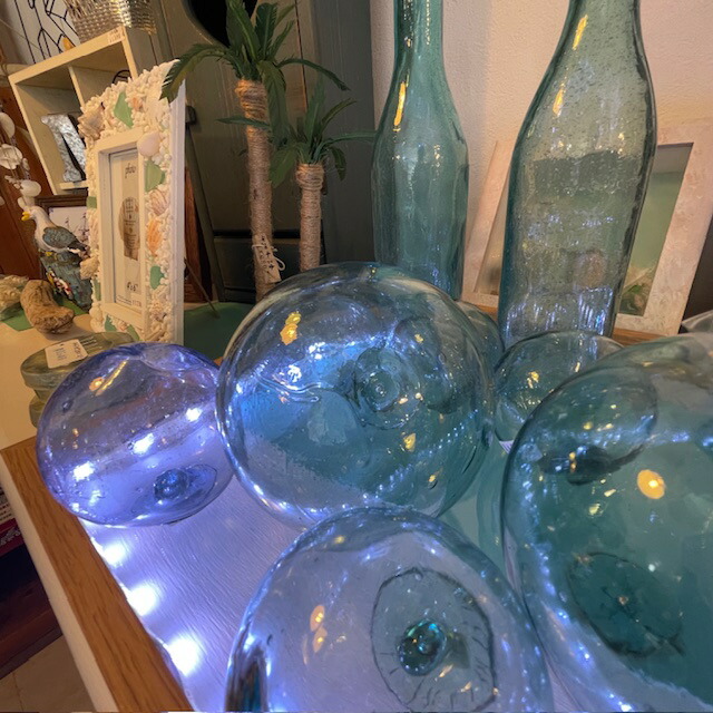 楽天市場】ビン玉、浮き球、浮き玉レトロガラス玉、約10cm2個「95mm