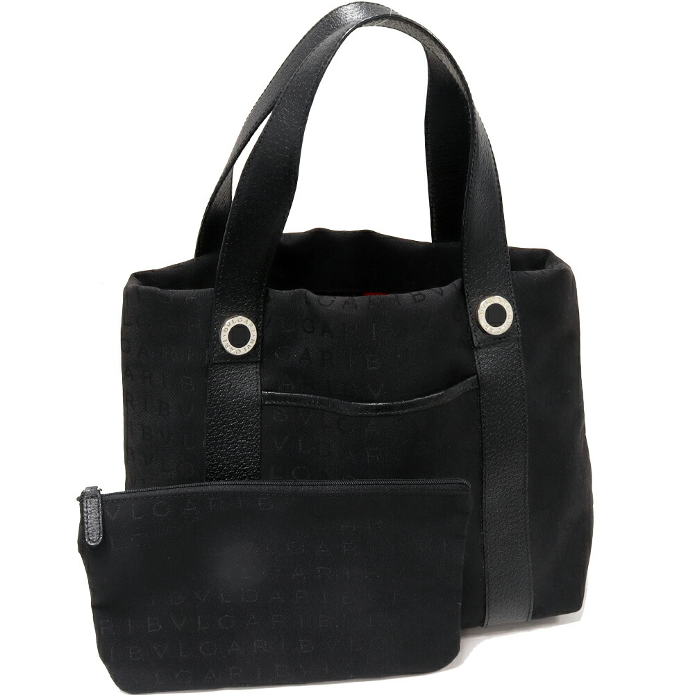 楽天市場】ブルガリ トートバッグ ハンドバッグ ロゴマニア キャンバス