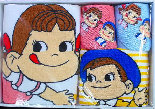 楽天市場】ペコポコタオルセット【未使用】不二家 ペコちゃん ポコ