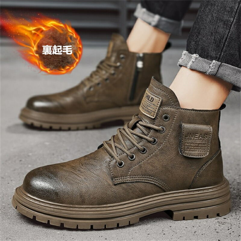 楽天市場】ワークブーツ レースアップ 編み上げ ショートブーツ ミドル