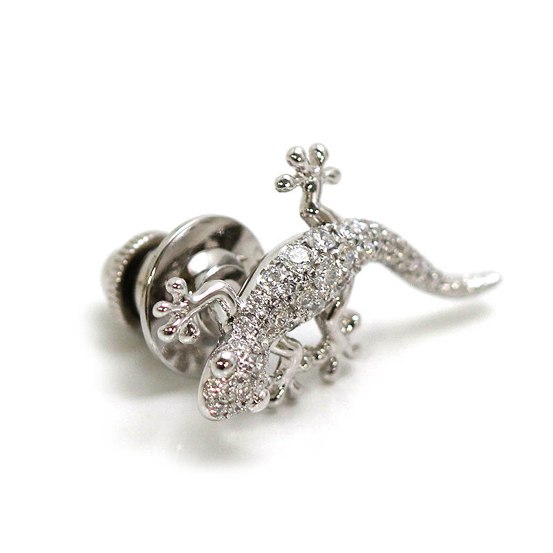 楽天市場】MIKIMOTO ミキモト ヤモリ ピンブローチ ダイヤモンド 0.35