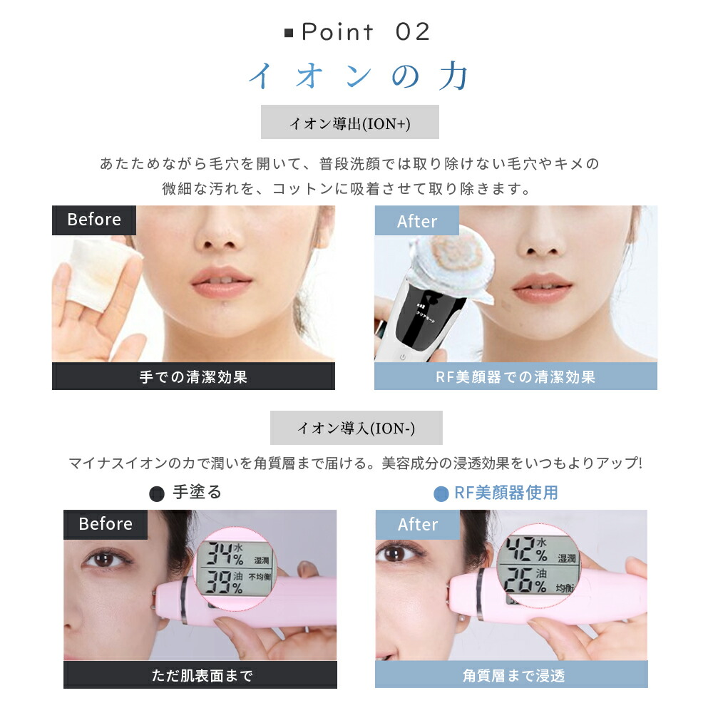 楽天市場】美顔器 リフトアップ イオン導入器 1台4役 超音波美顔器