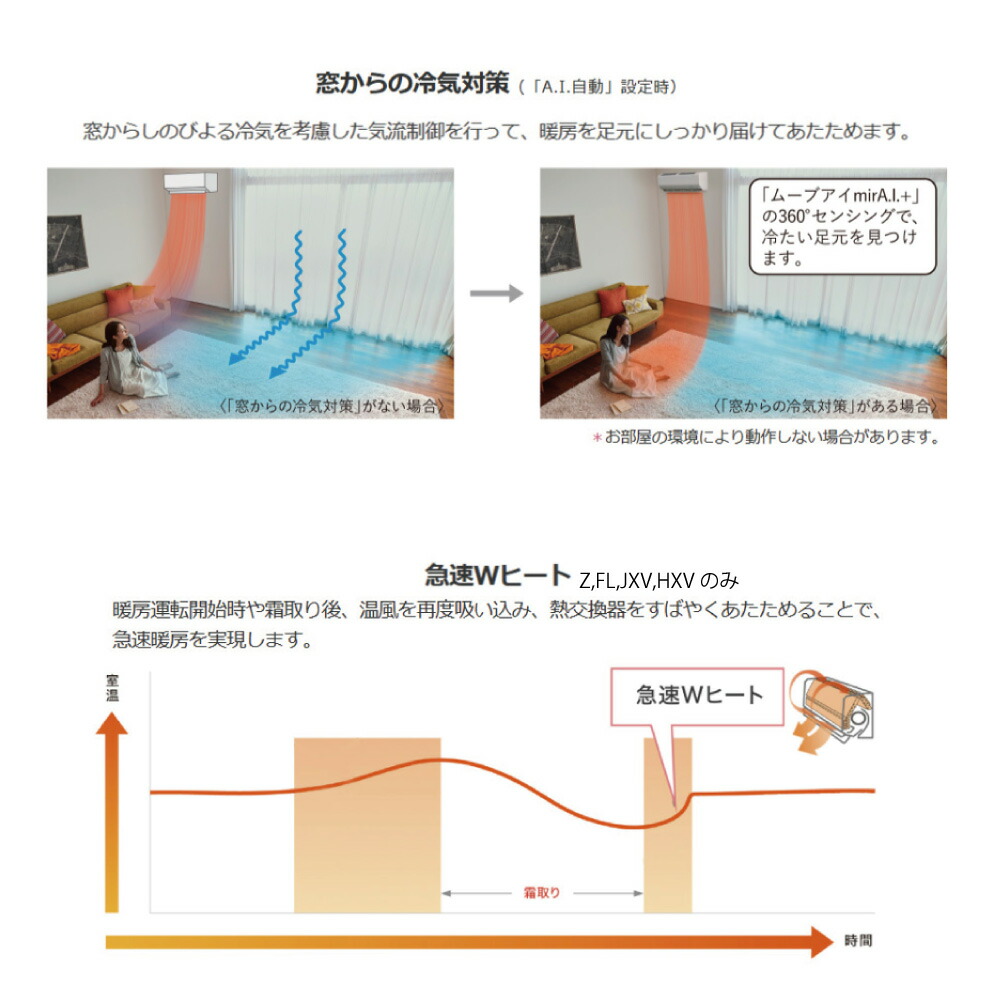 楽天市場】【地域に拠りあす楽在庫あり】三菱《MSZ-HXV2826S-W》(MSZ