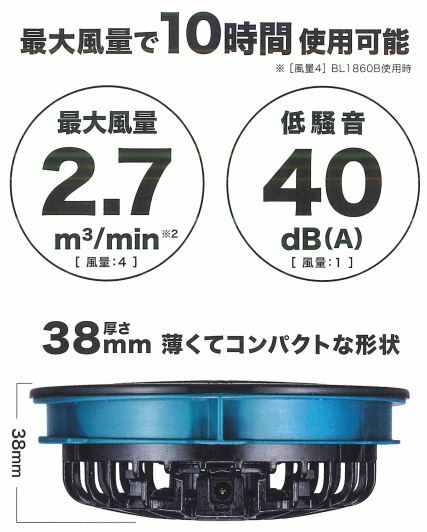 楽天市場】マキタ A-72132 ファンユニットセット＆A-72126 バッテリ