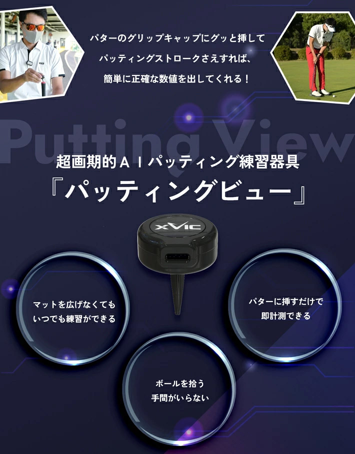楽天市場】XVIC エックスビック パッティングビュー デジタルパター