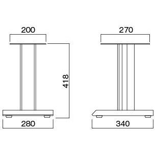 楽天市場】ハヤミ工産 SB-411 スピーカースタンド 台型スピーカー