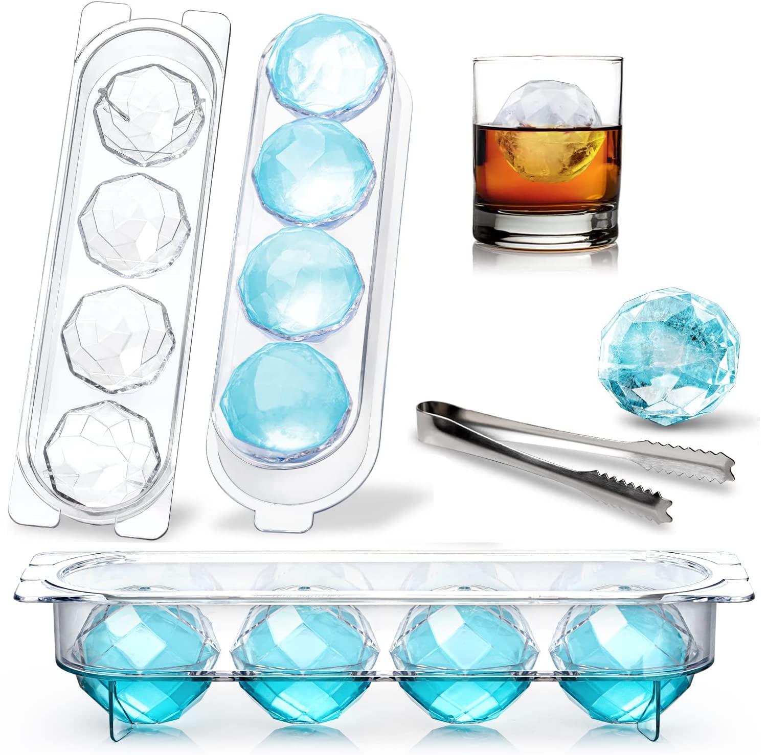 楽天市場】製氷皿、製氷器、氷作る容器、ダイヤモンドアイスボール作成