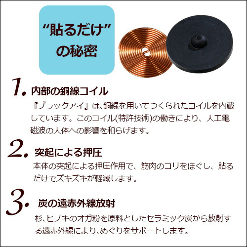 楽天市場】丸山式コイル ブラックアイ 2個入 : トータルヘルスデザイン