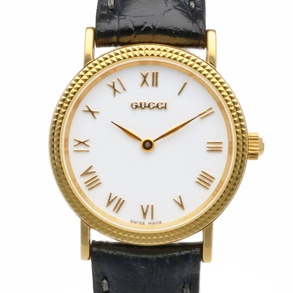 楽天市場】グッチ 腕時計 18金 K18イエローゴールド 705L クオーツ