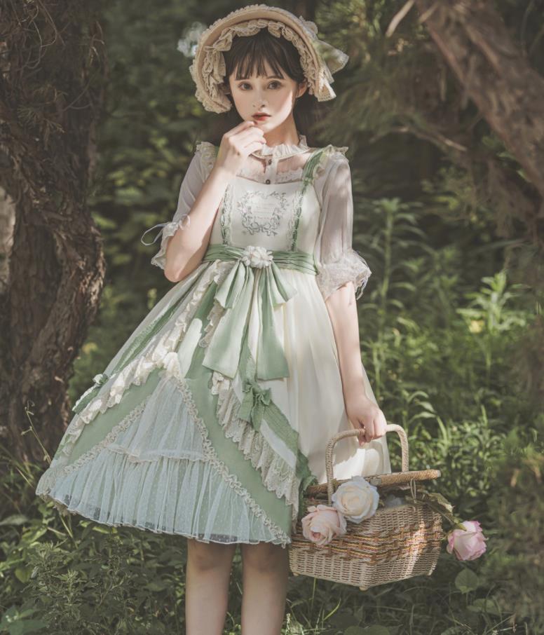 楽天市場】2022夏/新発/数量限定/Lolita系 緑 グリーン/ワンピース jsk