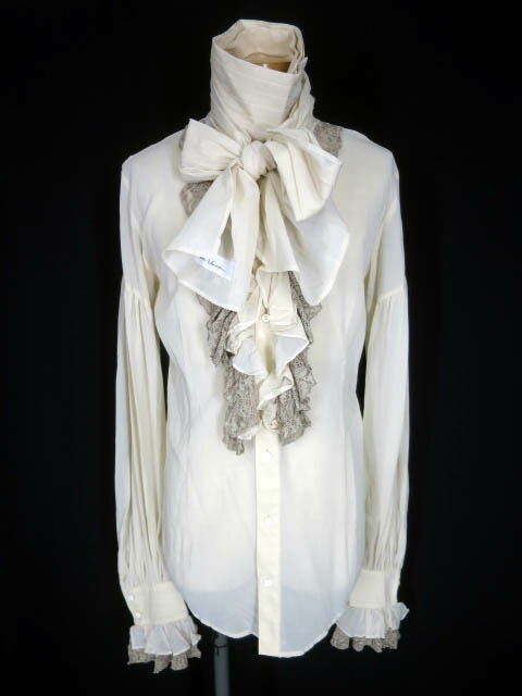 楽天市場】【中古】 alice auaa / タイ付きシースルーフリルブラウス