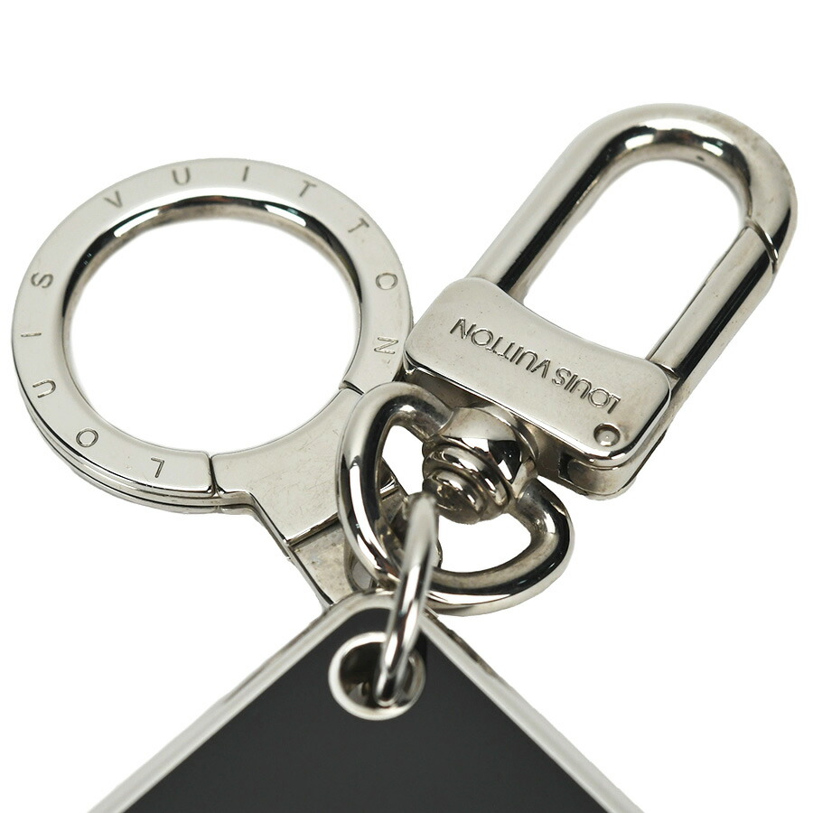ルイヴィトンキーリングチャーム グレーシ ルバー LVモノグラム ルイ