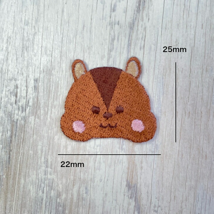 楽天市場】ワッペン アイロン リス(小) 【1000円以上購入送料無】 刺繍