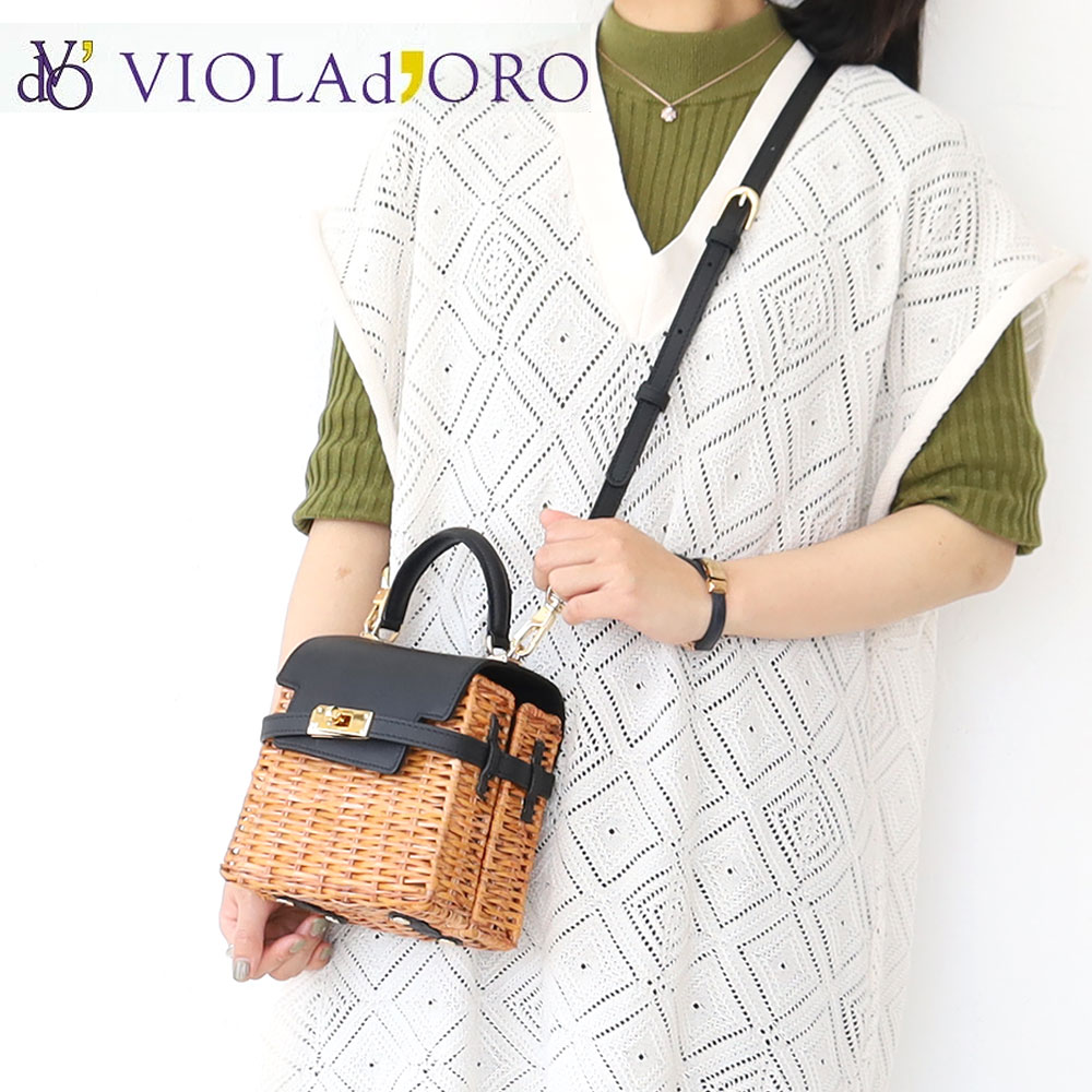 楽天市場】VIOLA d'ORO ヴィオラドーロ バッグ MIRO かごバッグ 2WAY