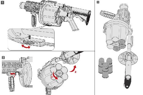 楽天市場】ICS MGL 6連装 回転式 グレネードランチャー スタンダード