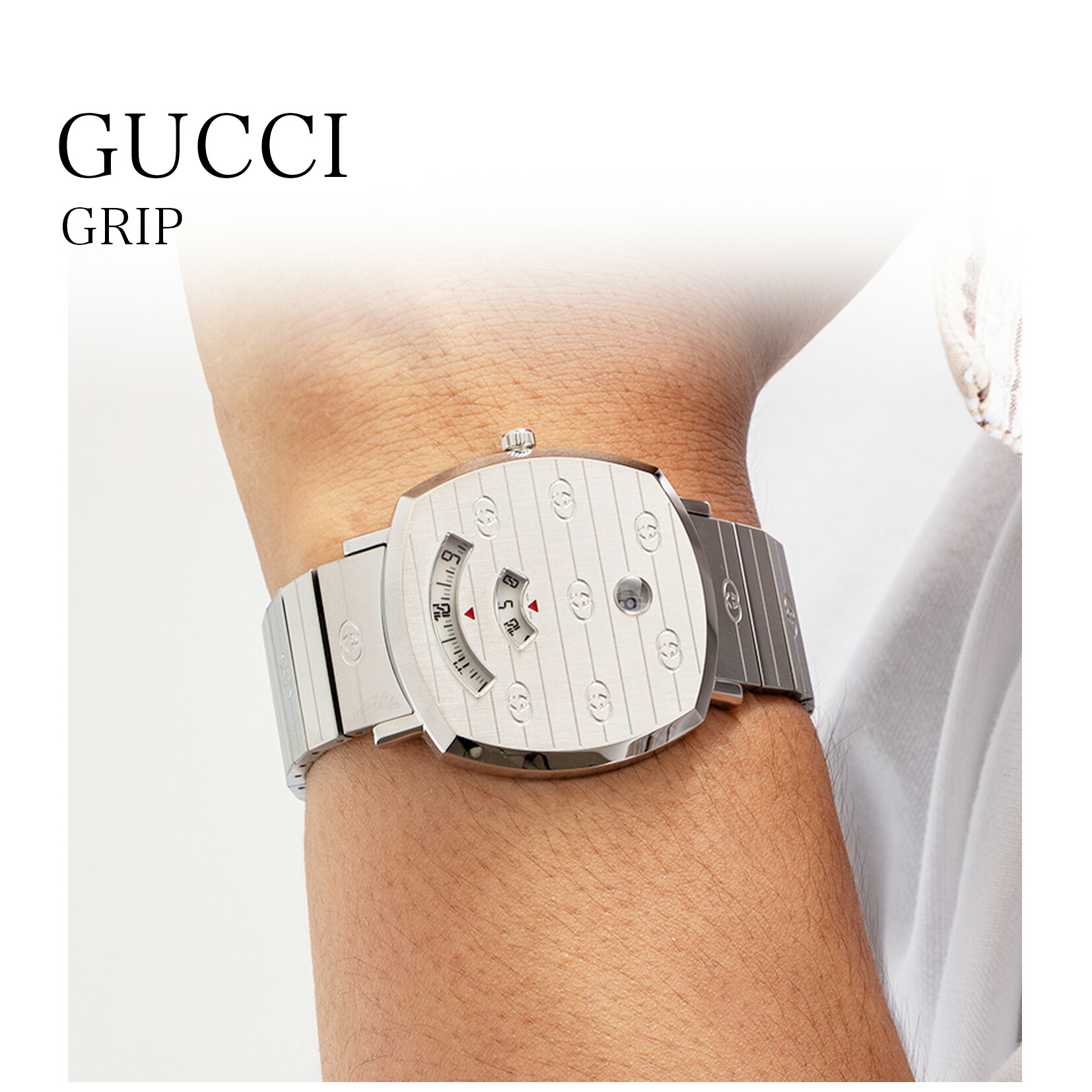 楽天市場】グッチ GUCCI メンズ 時計 GRIP グリップ クォーツ シルバー