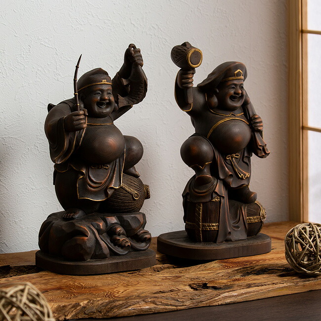 楽天市場】＼特典あり／定額山壽量院 御祈開眼 恵比寿大黒天 古美彩色