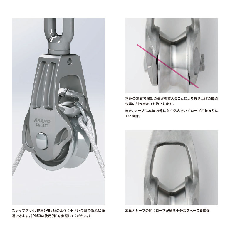楽天市場】滑車 強力吊りローラーII型 ベアリング入 150mm AK10065