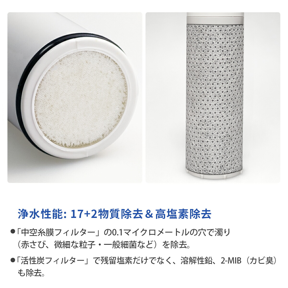 楽天市場】HSC17023 パウトインタイプ浄水器 交換用カートリッジ 17+2