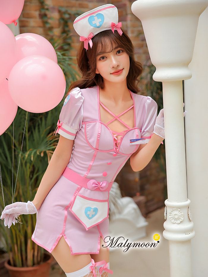 楽天市場】[正規品] ナース コスプレ 可愛い 【6点セット】Malymoon