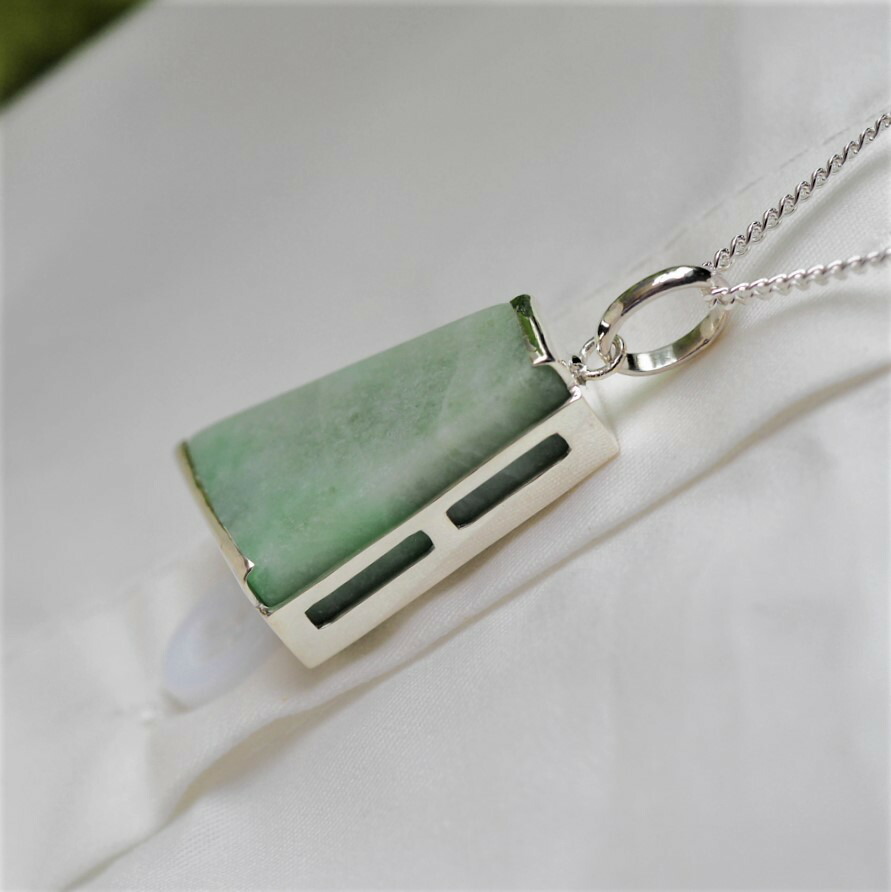 楽天市場】糸魚川翡翠 SVペンダントトップ ネックレス 70cm 男性