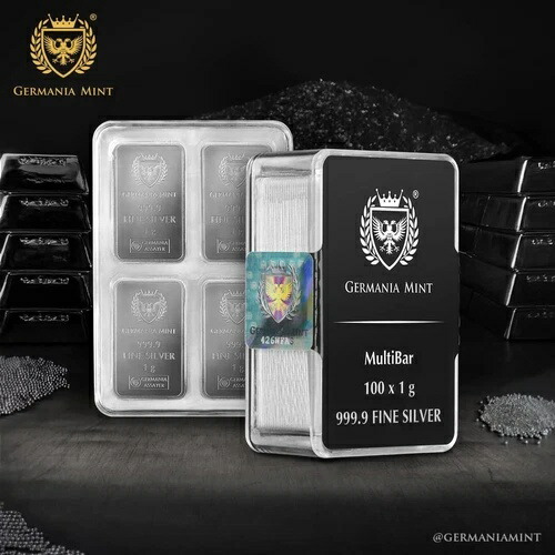 楽天市場】ゲルマニアミントシルバーマルチバー 15 x 1 g 銀貨 .9999