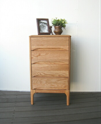 najico ナジコ サイドチェスト 電話台 花台 収納家具 引き出し オーク材