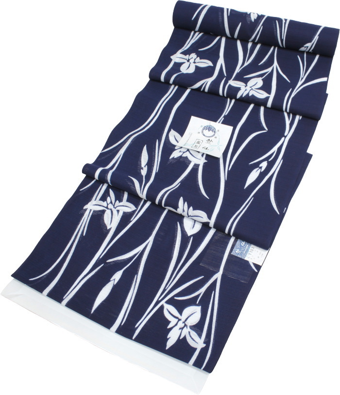 楽天市場】竺仙 浴衣 反物 ゆかた 綿絽 地染 紺地 2025年 新柄 国内