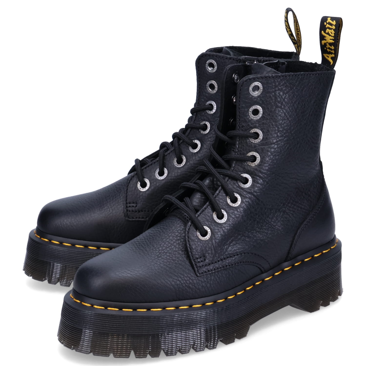 ドクターマーチン JADON III PISA LEATHER PLATFORM BOOTS BLACK PISA