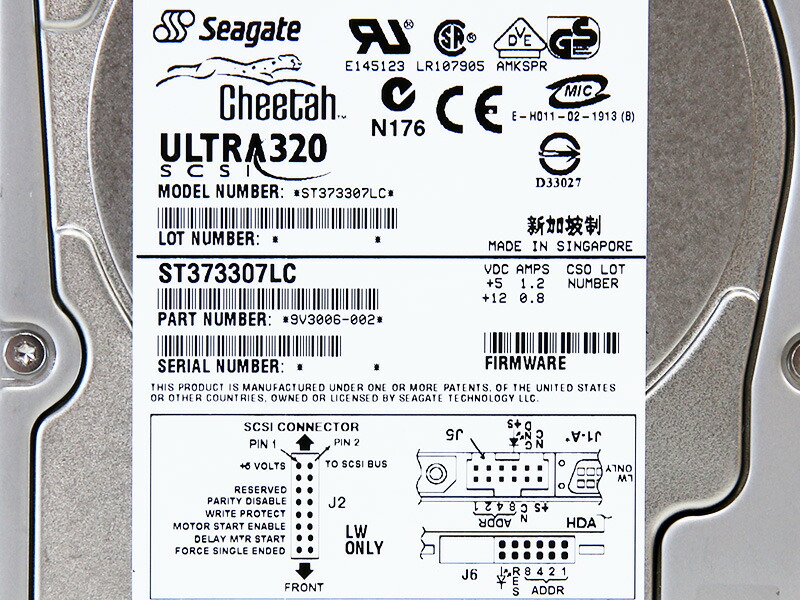 楽天市場】ST373307LC Seagate Technology 73GB 3.5インチ/Ultra 320