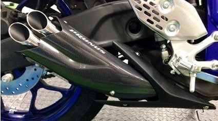 楽天市場】PRUNUS プラナス スリップオンマフラー YZF-R25 YZF-R3 MT