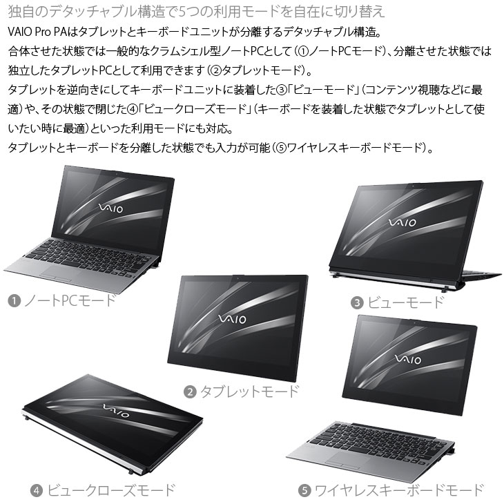 楽天市場】SONY VAIO Pro PA VJPA11C11N 中古 タブレット Office Win10