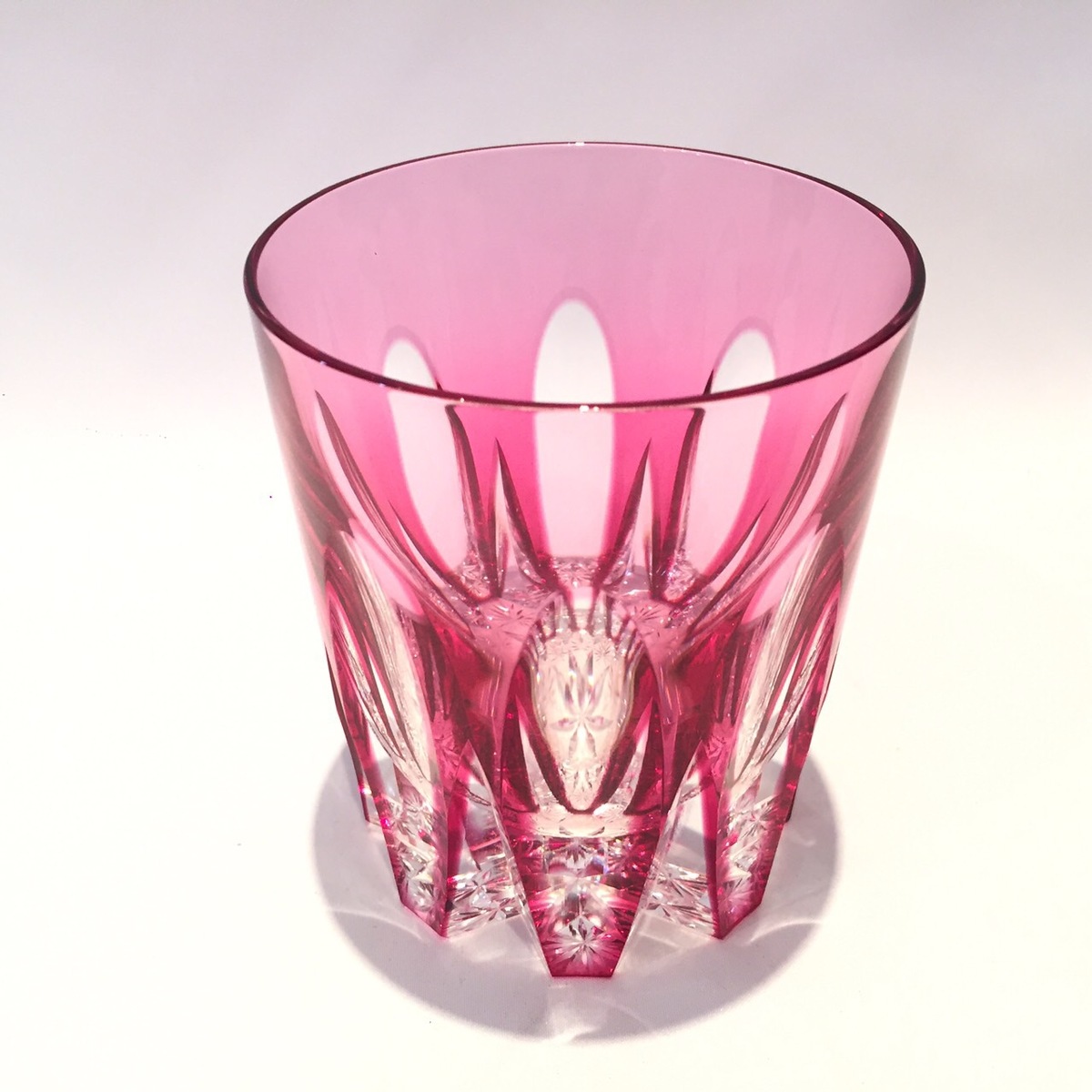 楽天市場】ホヤクリスタル ロックグラス 色被せ切子 HOYA Crystal