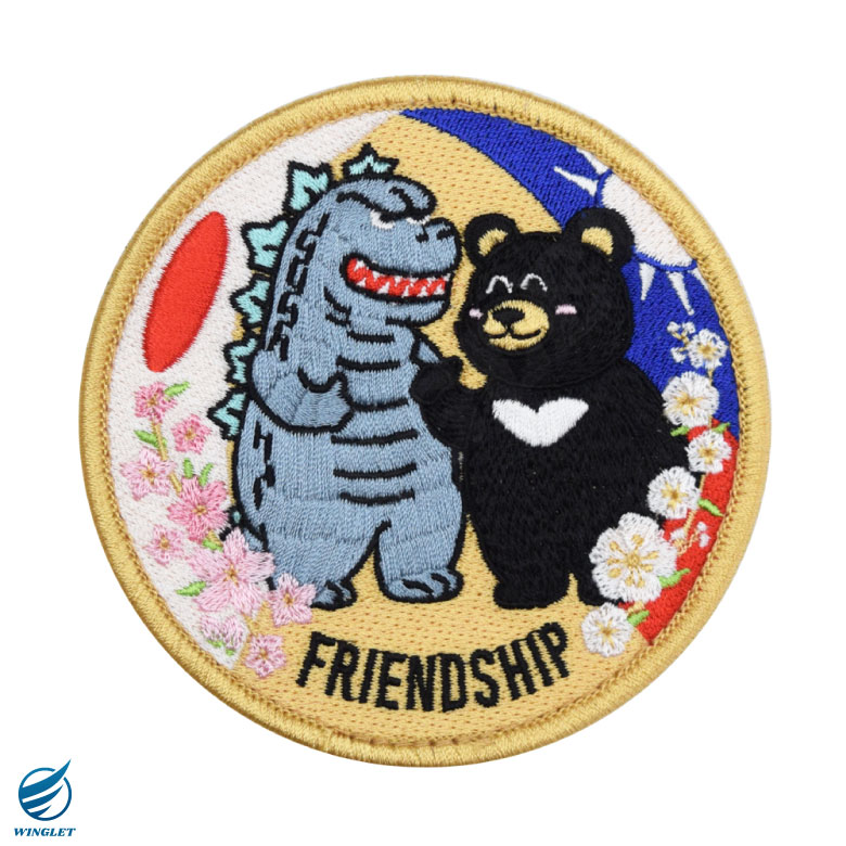 楽天市場】日本 台湾 友好 パッチ 両面 ベルクロ 付き ワッペン JAPAN