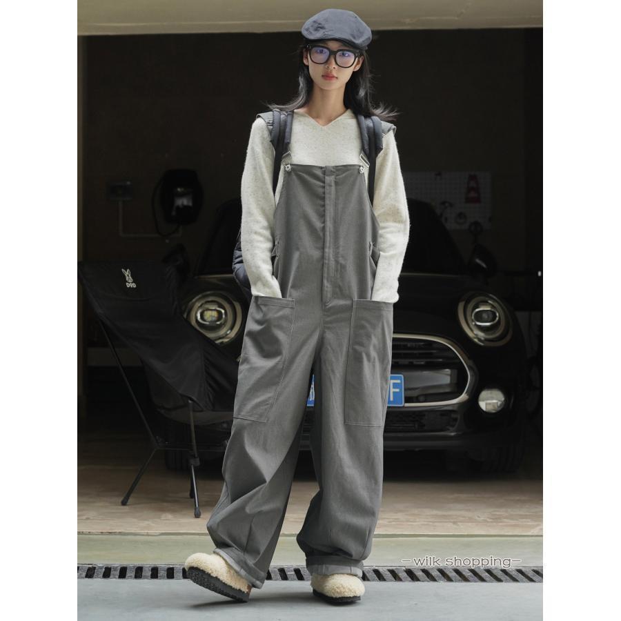 楽天市場】サロペット オーバーオール レディース 黒 デニム パンツ