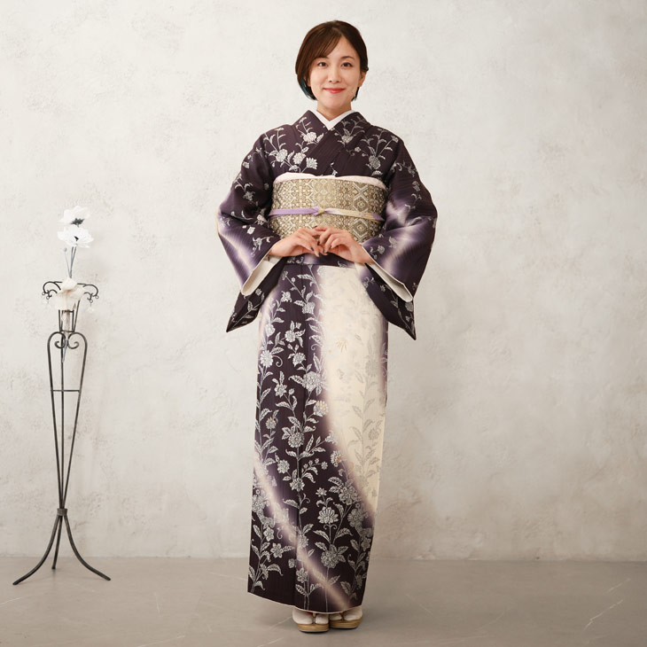 楽天市場】【レンタル】訪問着 フルセット京友禅 モダン 金彩 高級訪問