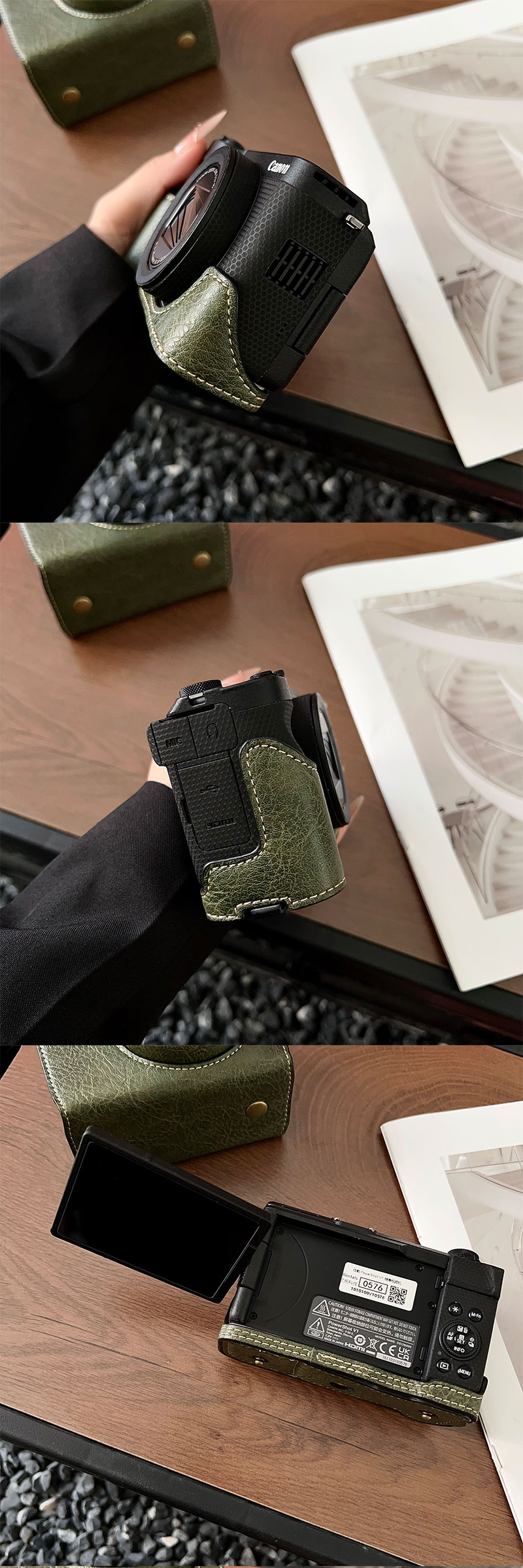 楽天市場】CANON カメラケース PowerShot V1 専用 PUレザー 一眼レフ