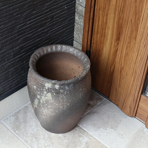 楽天市場】傘立て 陶器傘立て 信楽焼かさたて 和風傘立て 傘入れ 壷 し