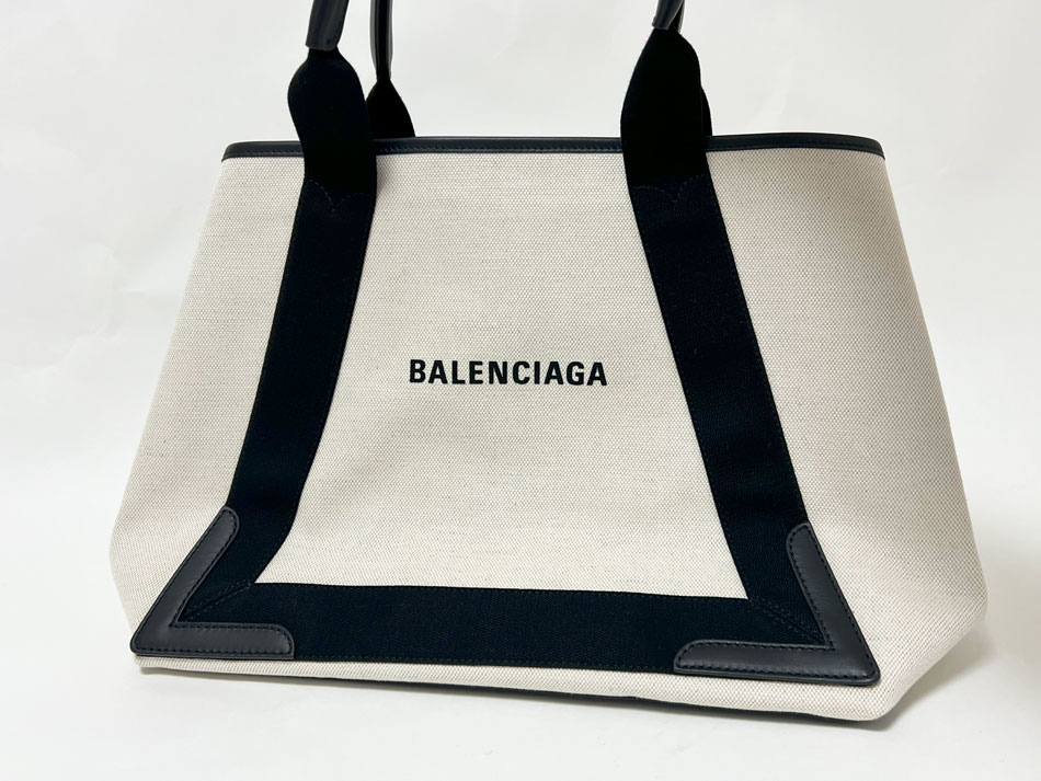 楽天市場】BALENCIAGA バレンシアガ ネイビー カバスM ミディアム