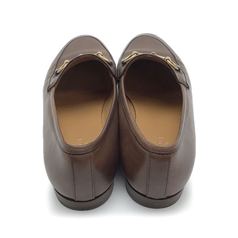 楽天市場】GUCCI グッチ ヨルダーン ホースビット ローファー ブラウン