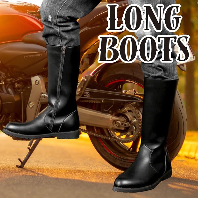 楽天市場】バイク ロング ブーツ メンズ レディース ライダー 特攻