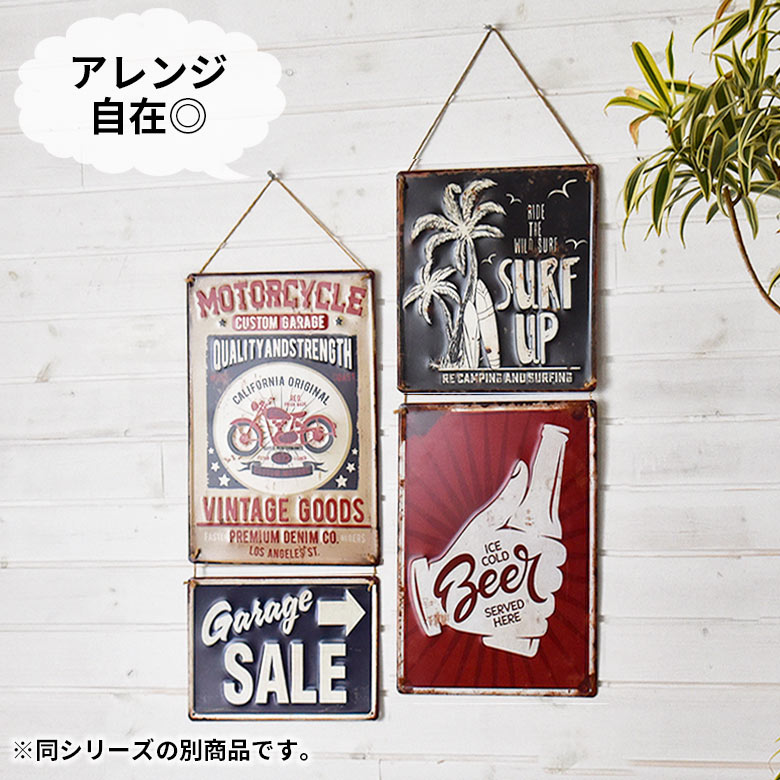 楽天市場】Garage SALE ヴィンテージ風 サインボード サインプレート