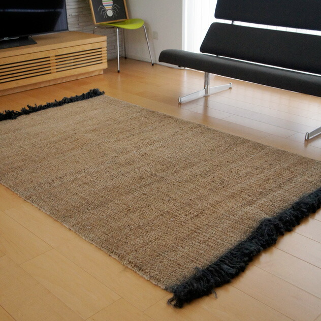 楽天市場】【200×140cm】JUTE RUG (Living) / ジュート ラグ リビング
