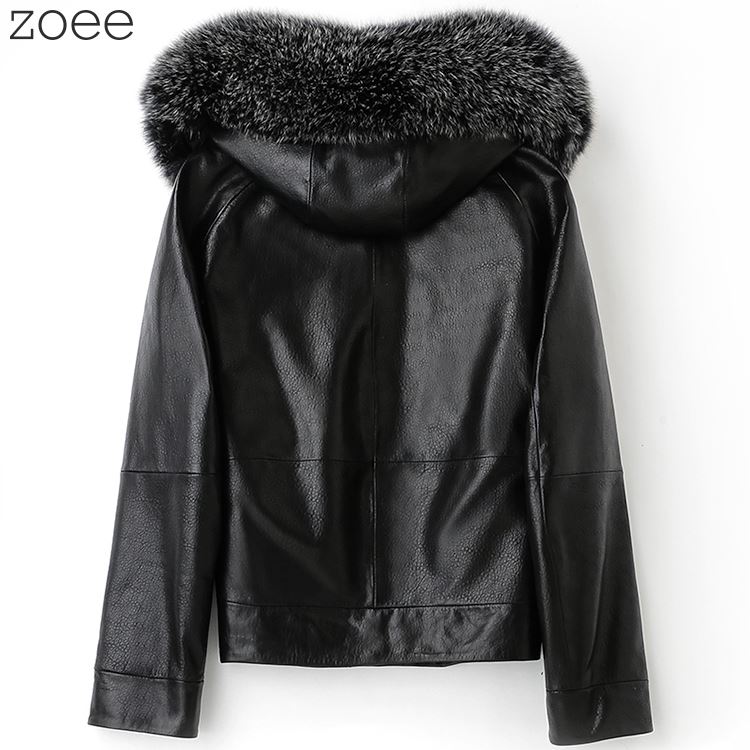 楽天市場】レザージャケット レディース 秋冬 フォックスファー付き