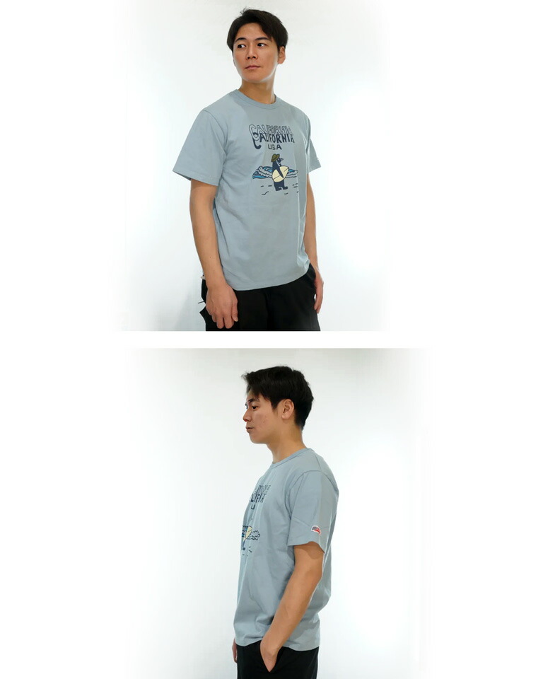 楽天市場】ランバー サーフペンギン プリント 半袖Tシャツ ユニ