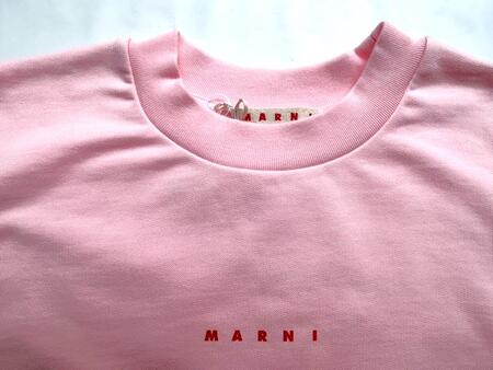 楽天市場】MARNI（マルニ）【PINK BIO COTTON SWEATSHIRT WITH LOGO