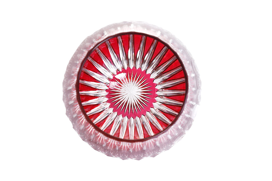 江戸切子グラス 光菊 丸オールド 金赤 – TSUCHI-YA │ ガラスの器と工芸