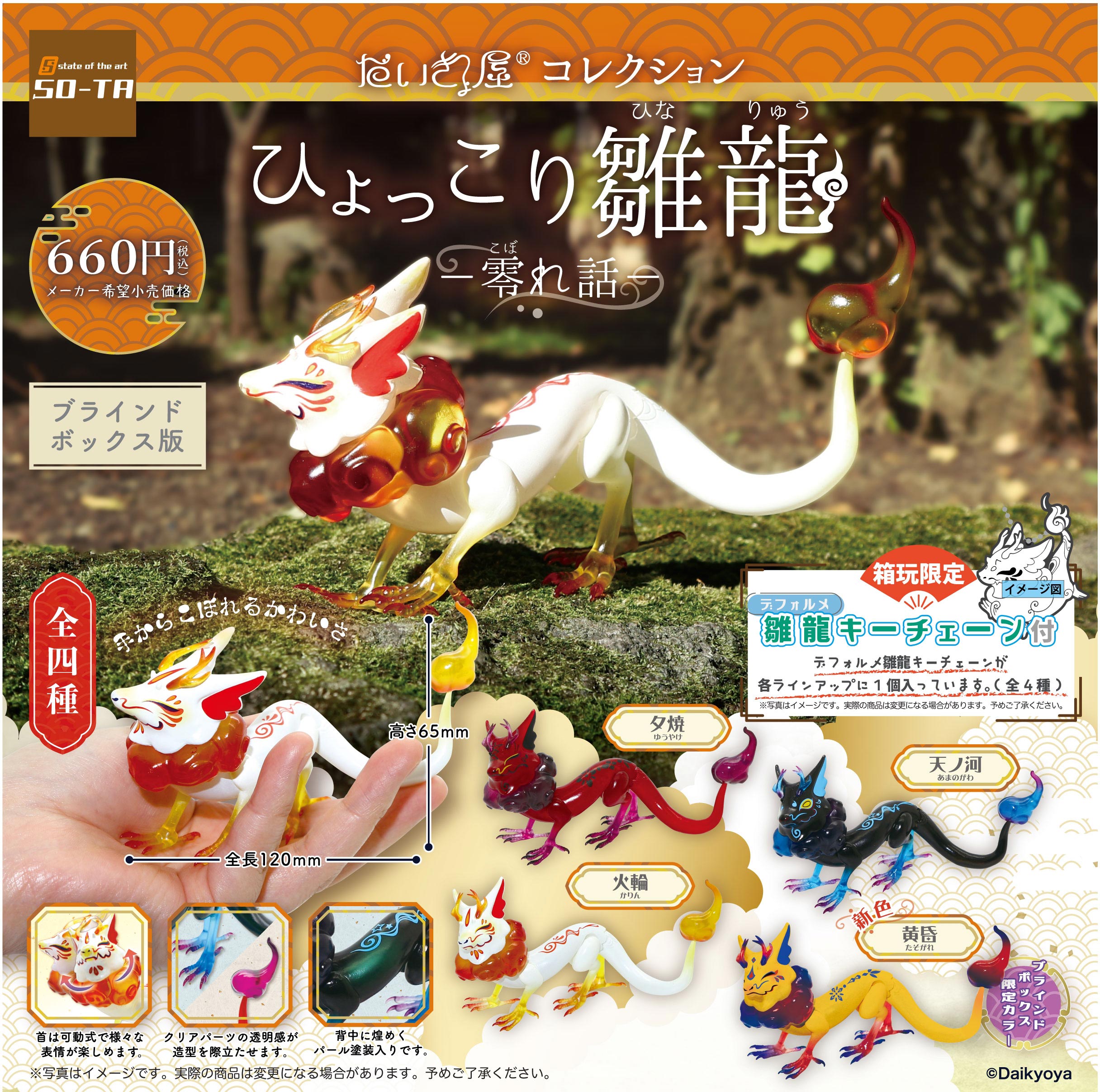 4個入りパック】だいきょ屋コレクションひょっこり雛龍―零れ話